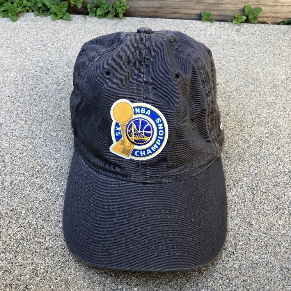 2017 ADIDAS Golden State Warriors Hat Men's 5X NBA Champions Grey Adjustable​​